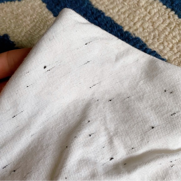 🐚 REBECCA TAYLOR WHITE BLACK TIE DETAIL HIGH WAIST SKORT! - Picture 9 of 13